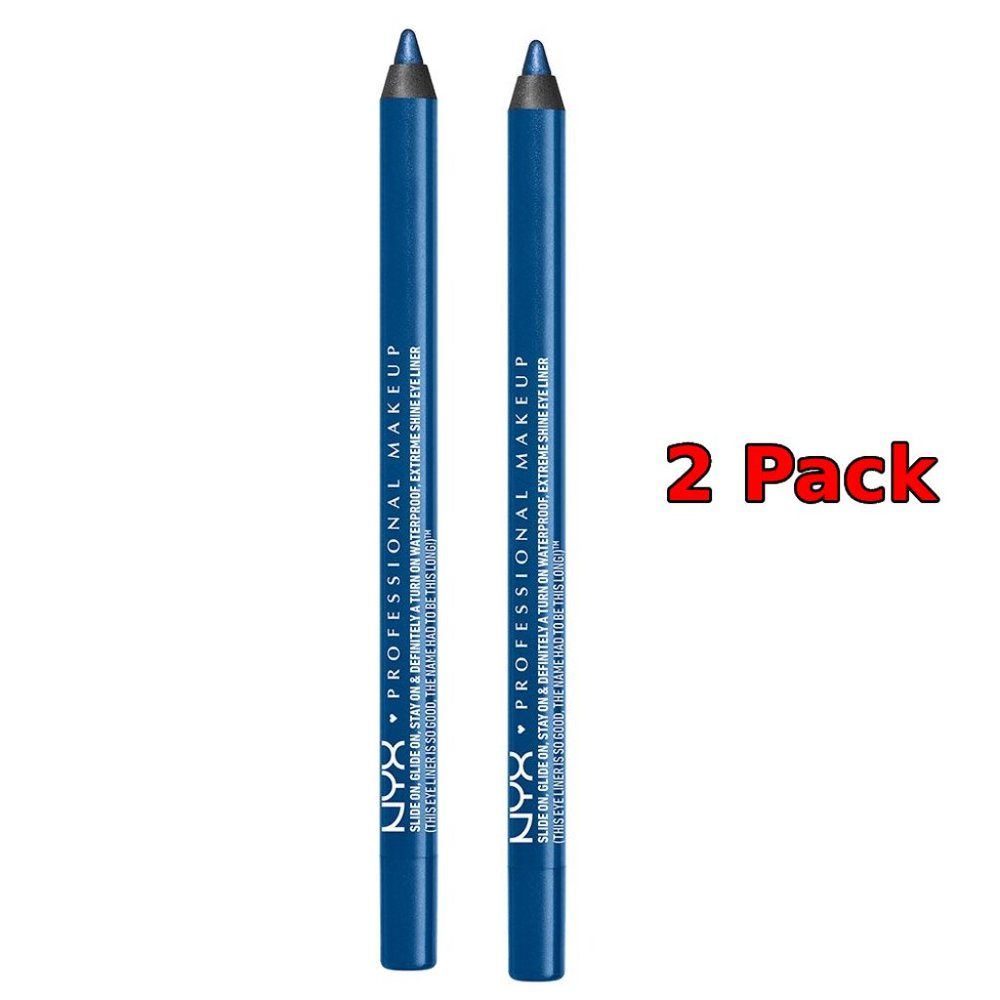 NYX PROFESSIONAL MAKEUP Slide On Pencil, Waterproof Eyeliner Pencil (2 Pack)